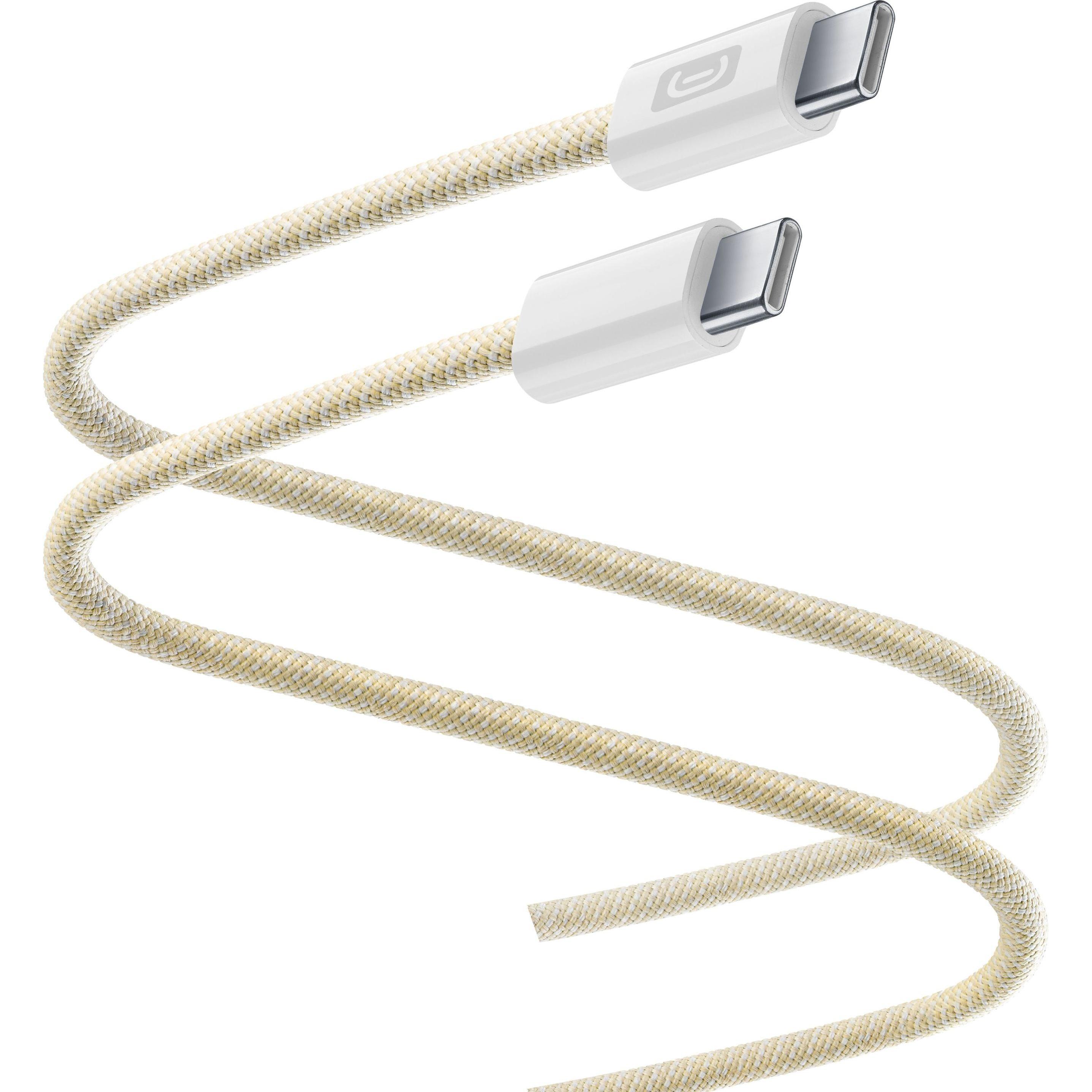 Cellularline Flexforce Data Cable 2 m USB Typ-C/ Typ-C (2 m, USB 3.2 Gen 1), USB Kabel