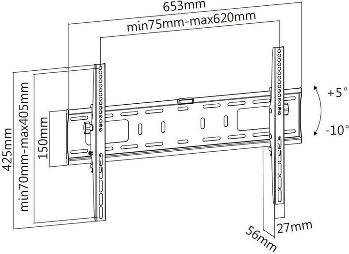 Actual product image Schwaiger Tilt (Wall, 86", 50 kg)