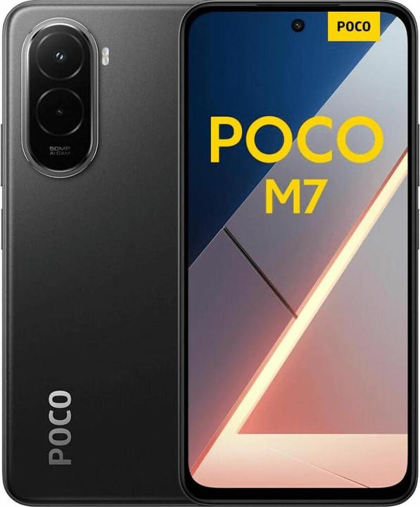 Xiaomi Poco M7 (128 GB, Black, 6.90", Hybrid Dual SIM, 4G)