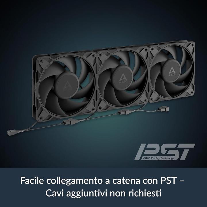 Actual product image Arctic Ventilateur de boitier P12 Pro Reverse - 12cm (Noir) (120 mm, 1 x)