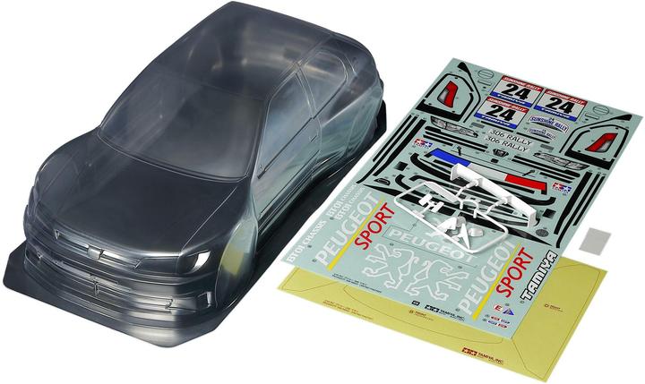 Actual product image Tamiya Peugeot 306 Maxi Body Parts Set
