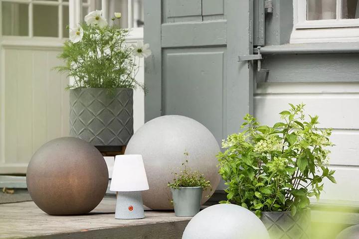 Productafbeelding 8 seasons design Deco Lamp Schijnende Bol Ø 40 Wit (800 lm, E27, IP44)