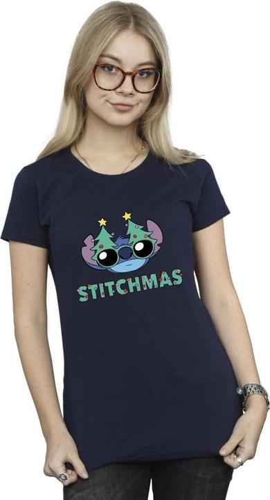 Produktbild Disney Lilo & Stitch Stitchmas Glasses TShirt (M)