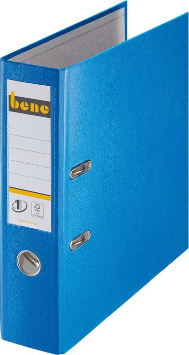 Actual product image Leitz Bene 291400BL. Material: Particle board, cardboard, paper, plastic, Colour of product: Blue (A4, 80 mm, 1 pcs.)