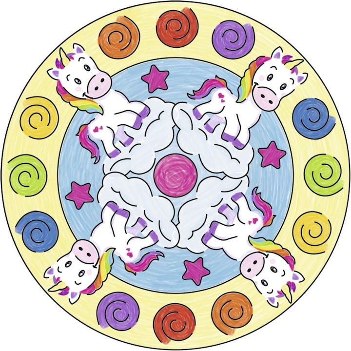 Actual product image Ravensburger Mini Mandala Designer - Unicorn