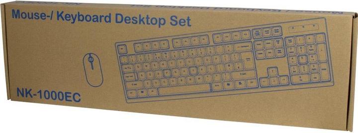 Image du produit Intertech Inter-Tech NK-1000EC Clavier USB QWERTY Anglais Noir (ING. Int., Filaire)
