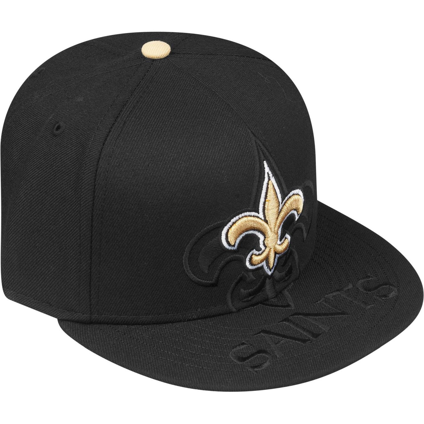 Thumbnail - New Era, Herren, Cap, 59Fifty Fitted Cap SPILL New Orleans Saints - 7 1/8, Schwarz, (7 1/8)