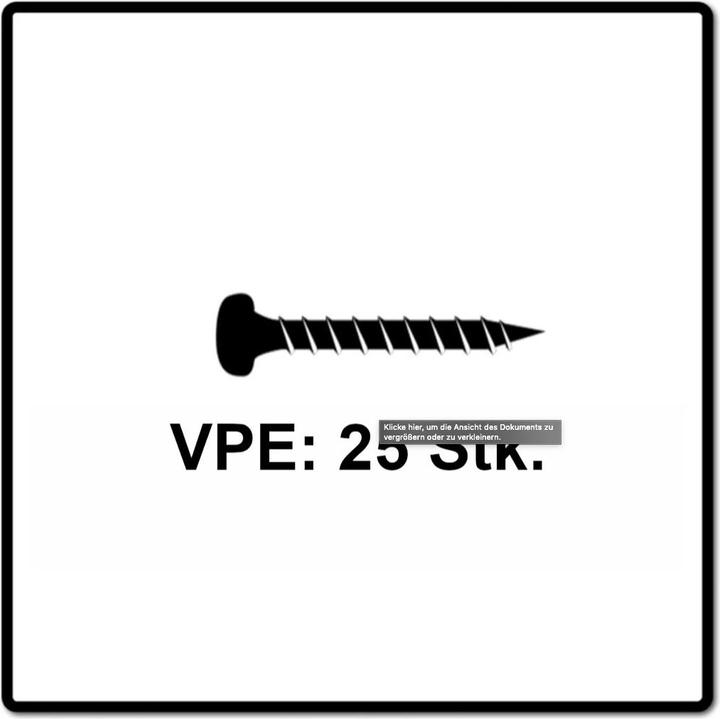 Actual product image Fischer PowerFast II 6.0x100 PH TX TG blvz 25 (25 Screws per piece)