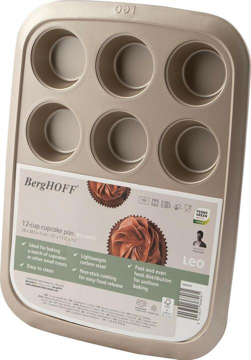 Produktbild BergHoff Cupcake Backform Leo Balance 12 Mulden, Materialtyp (6.50 cm)