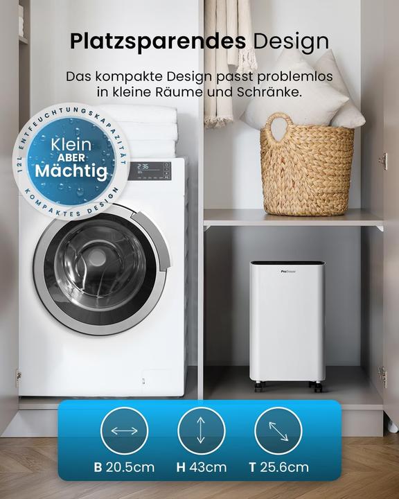 Produktbild Breeze Luftentfeuchter mit 2L Wassertank (12 l/24h)