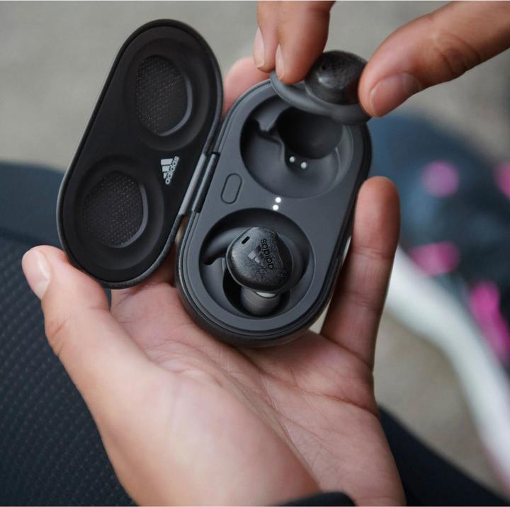 Produktbild adidas In-Ear Kopfhörer FWD-02 SPORT dunkelgrau (keine Geräuschunterdrückung, 25 h, Kabellos)