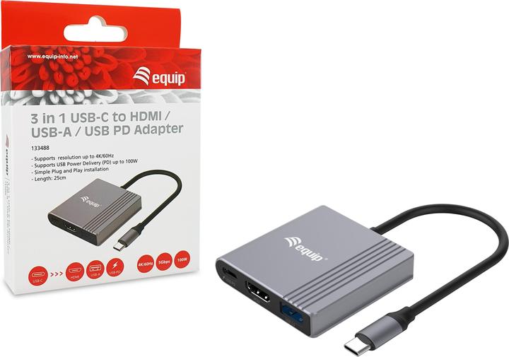 Produktbild equip USB-C Hub (USB-C, 3 Ports)