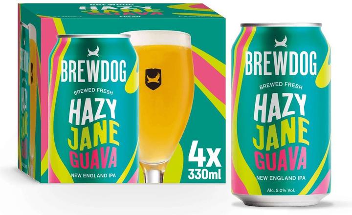 Actual product image BrewDog New England gets a juicy makeover that turns the exotic fruits up to 11. (4 x 33 cl)