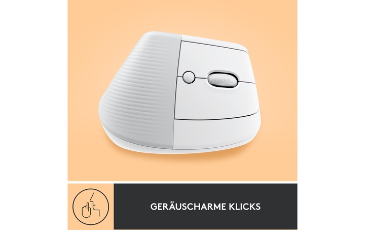 Productafbeelding Logitech Lift Voor Zaken Off-White/Lichtgrijs (Draadloze)