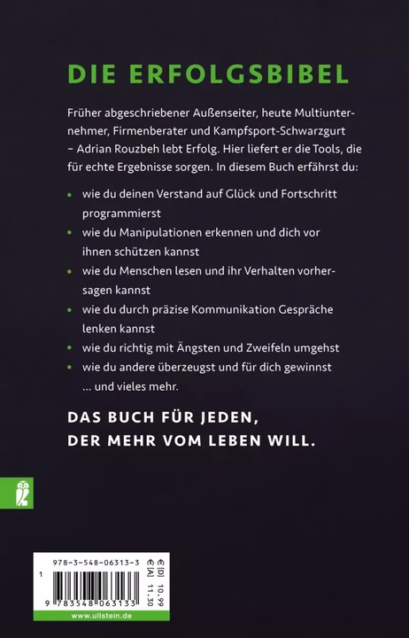 Produktbild Erfolg aus Prinzip (Deutsch, Adrian Rouzbeh, 2020)