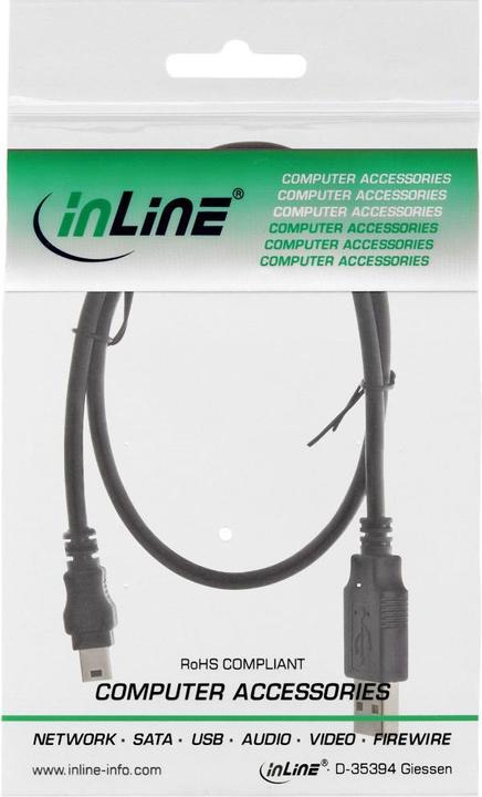 Image du produit InLine Câble mini USB 2.0 (0.30 m, USB 2.0)