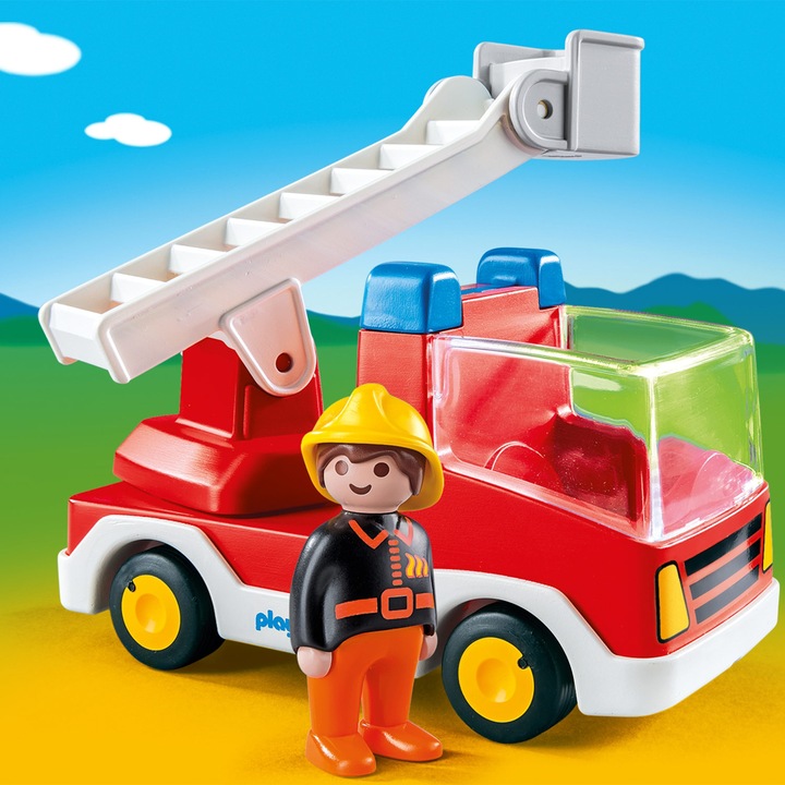 Actual product image Playmobil Fire engine vehicle (6967, Playmobil 1.2.3)