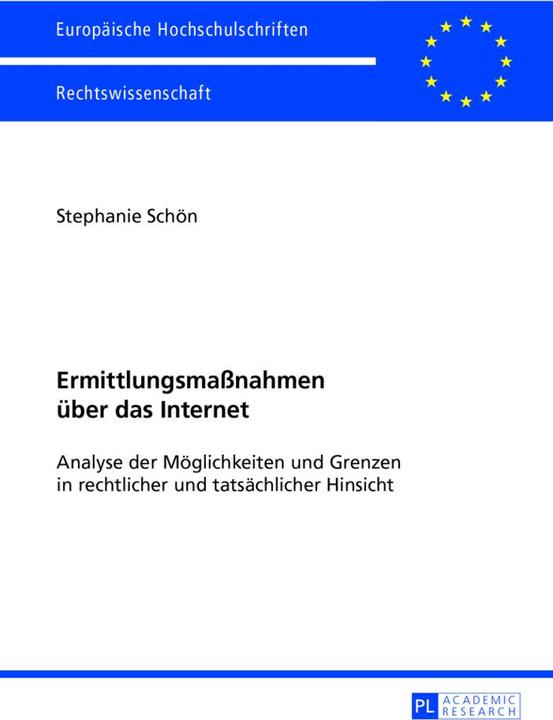 Produktbild Ermittlungsmassnahmen über das Internet (Deutsch, Stephanie Rebell, 2013)