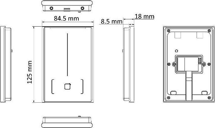 Actual product image Hikvision DS-K1109DB Card reader