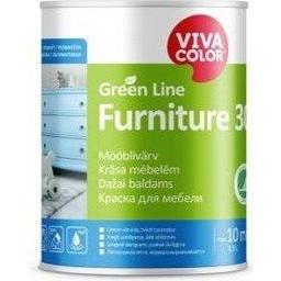 Viva Color, Colore + Vernice per fai da te, VERNICE VERDE LINEA MOBILI 30 C 0,9L (900 ml)