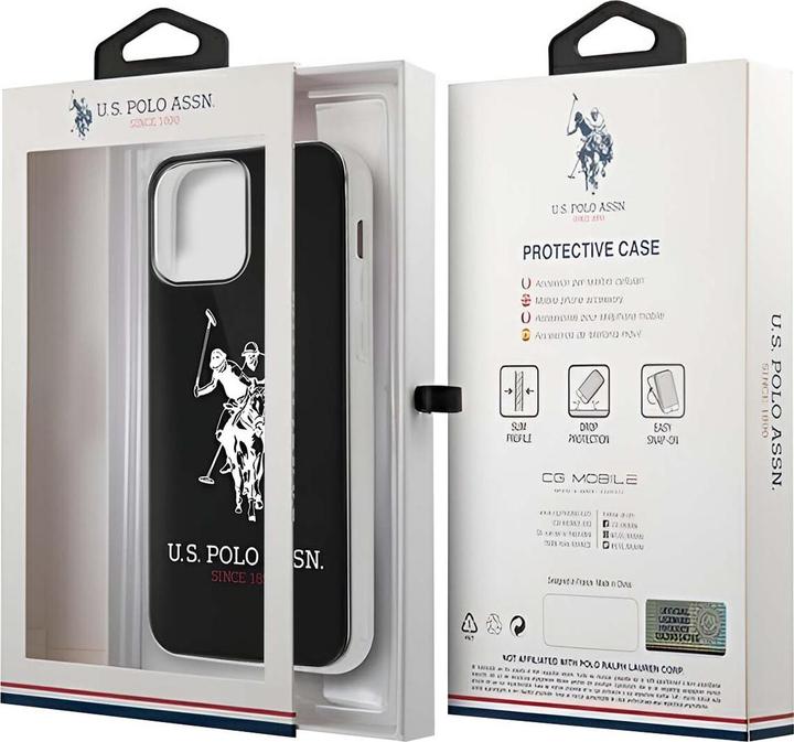 Actual product image U.S. Polo US Polo USHCP12LTPUHRBK iPhone 12 Pro Max 6.7" Black / Black Glossy Large Logo (Apple iPhone 12 Pro Max)