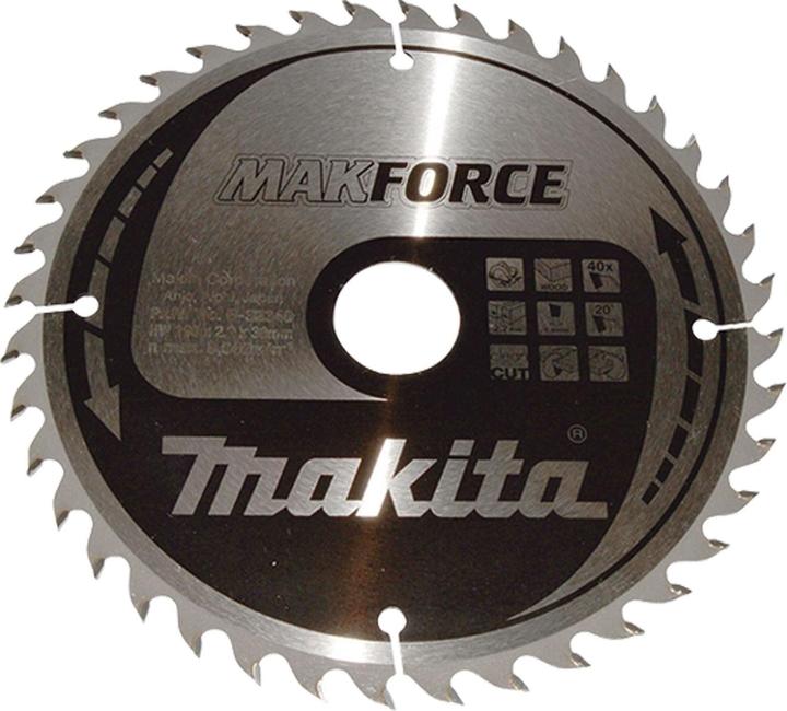 Actual product image Makita MAKFORCE circular saw blade 190x30