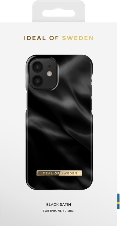 Produktbild iDeal Of Sweden Designer Hard-Cover Black Satin (Apple iPhone 12 mini)