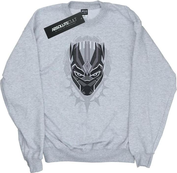 Actual product image Mens Black Panther Head Cotton Sweatshirt (S)