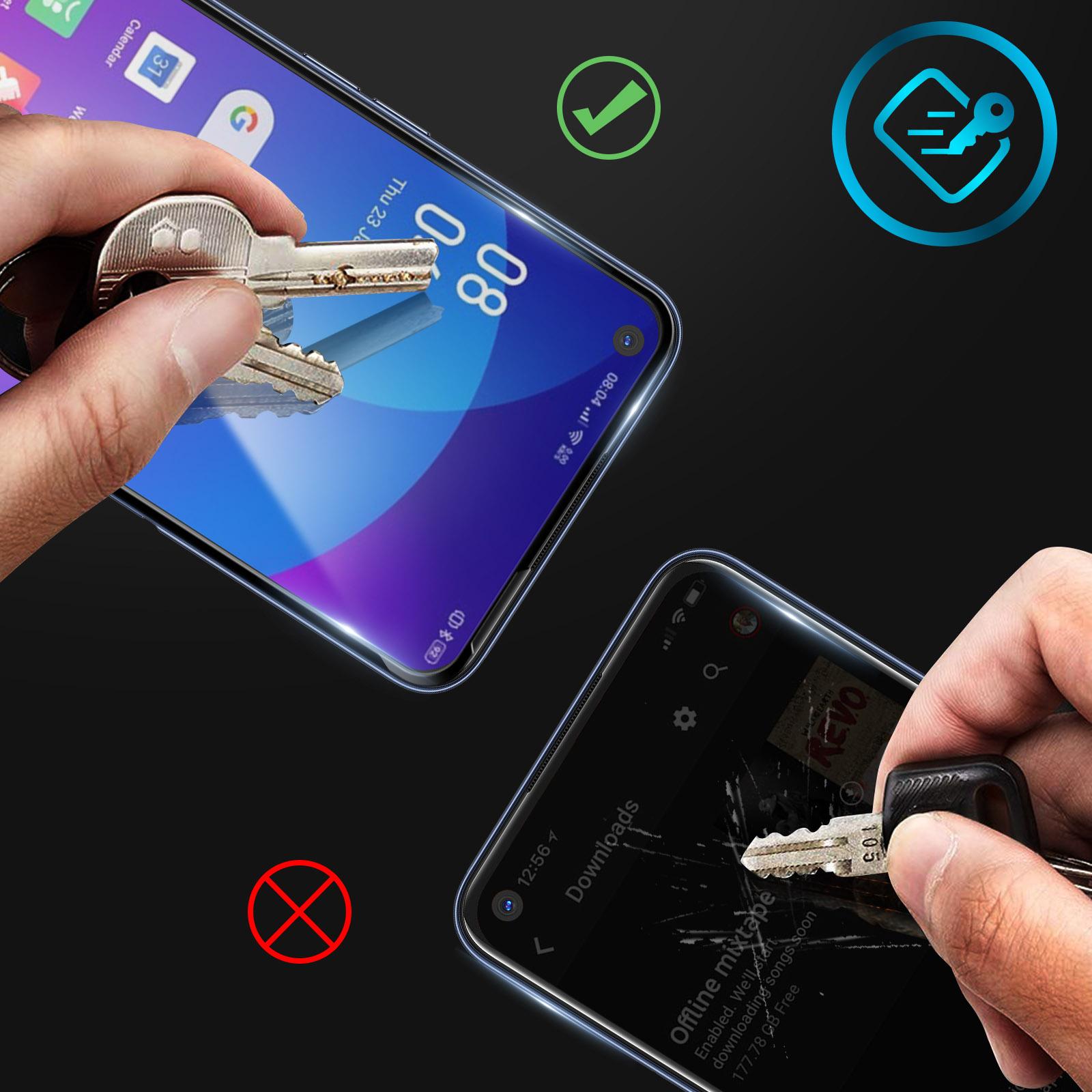 Thumbnail - Avizar Displayschutzfolie, Case friendly Schutz (1 Stück, Oppo A52), Smartphone Schutzfolie, Schwarz