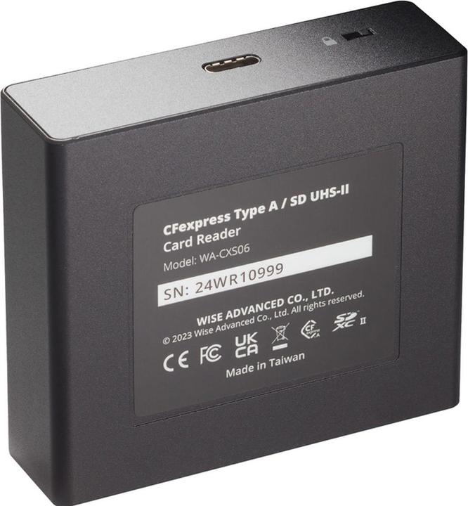 Actual product image Wise CFexpress Type A SD UHS-II Card Reader WI-WA-CXS06 (USB)