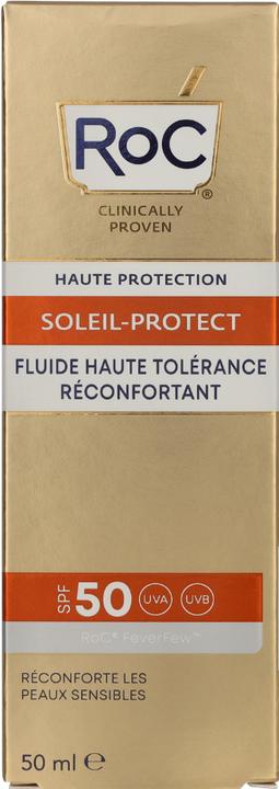 Immagine prodotto Roc Soleil-Protect fluido comfort ad alta tolleranza (Crema solare viso, SPF 50, 50 ml)