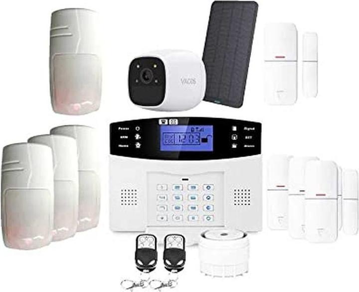 Image du produit LifeBox Kit d'alarme maison sans fil GSM avec caméra autonome et détecteurs immunisés animaux