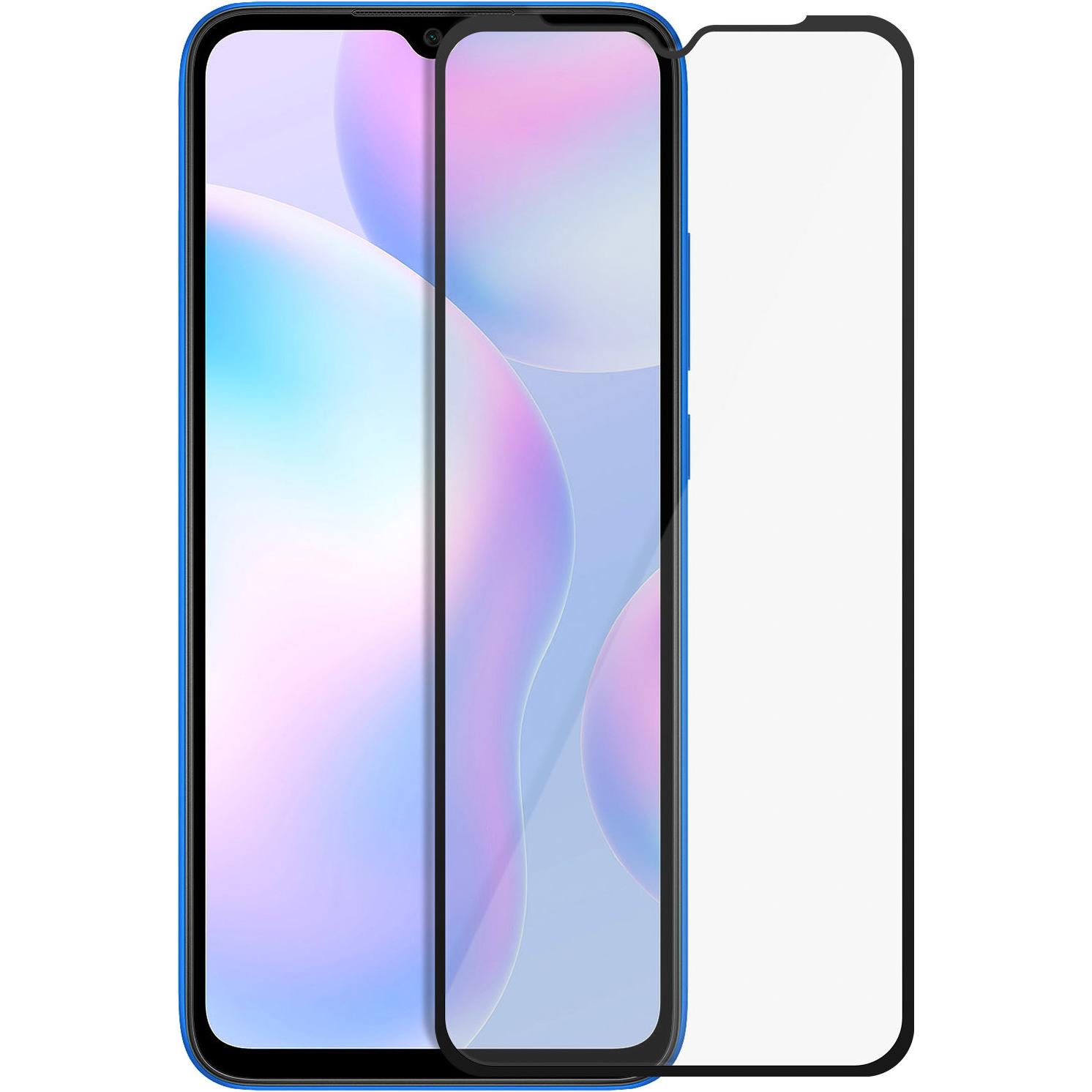 Avizar Panzerglas, Glas Schutzfolie, Schutzglas (1 Stück, Xiaomi Redmi 9AT), Smartphone Schutzfolie, Schwarz