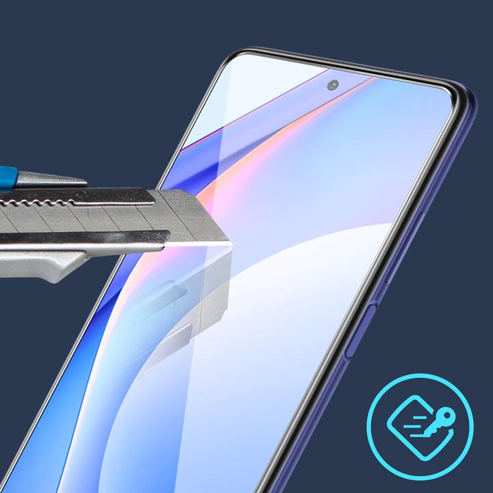 Actual product image Avizar Crystal clear film, glass screen protector (1 Piece, Mi 10T Lite)