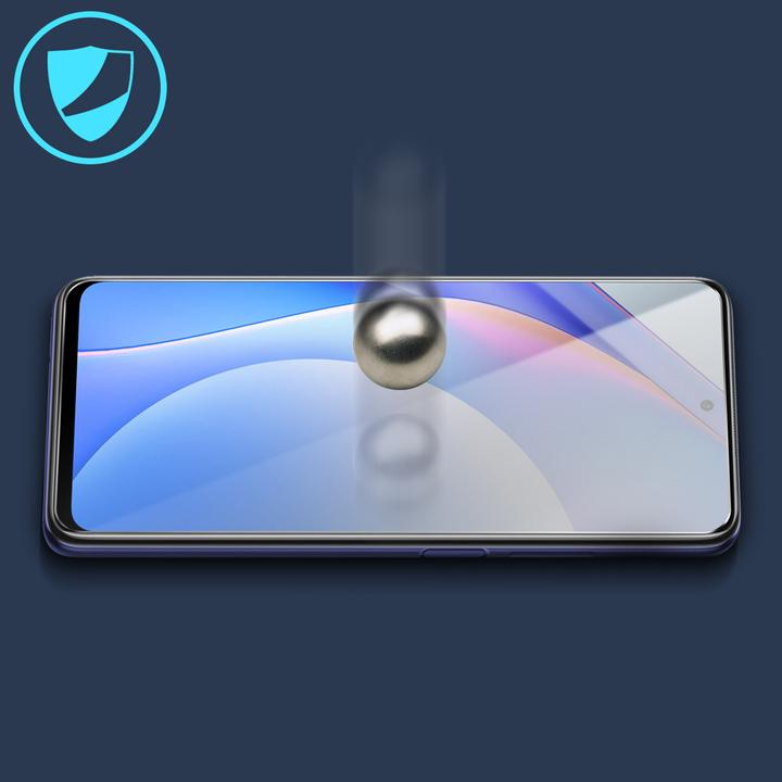 Actual product image Avizar Crystal clear film, glass screen protector (1 Piece, Mi 10T Lite)
