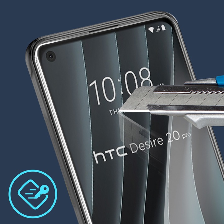 Produktbild Avizar Kristallklare Folie, Glas-Displayschutz (1 Stück, HTC Desire 20 Pro)