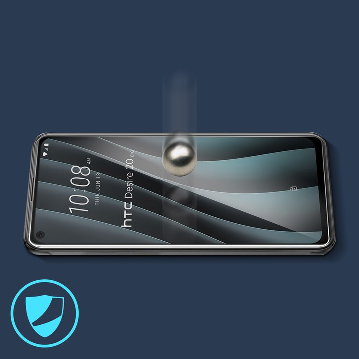 Produktbild Avizar Kristallklare Folie, Glas-Displayschutz (1 Stück, HTC Desire 20 Pro)