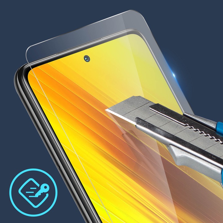Produktbild Avizar Kristallklare Folie, Glas-Displayschutz (1 Stück, Xiaomi Poco X3 Pro)