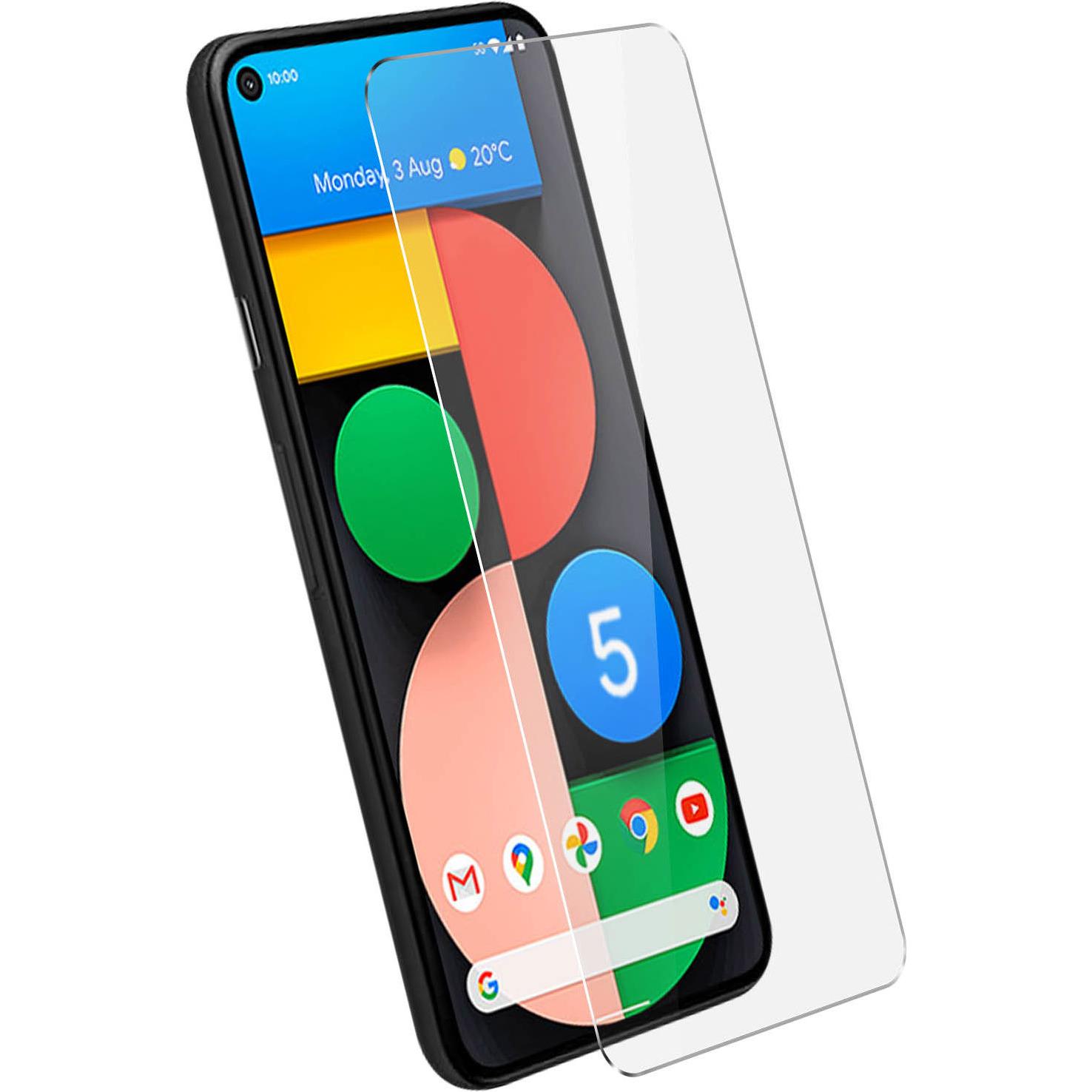 Avizar Kristallklare Folie, Glas-Displayschutz (1 Stück, Google Pixel 5), Smartphone Schutzfolie, Transparent