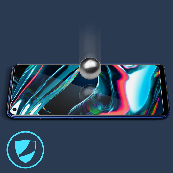 Produktbild Avizar Kristallklare Folie, Glas-Displayschutz (1 Stück, Realme 7 Pro)