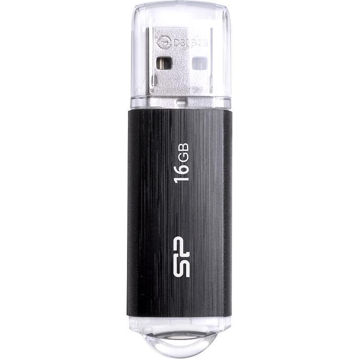 Thumbnail - Silicon Power Ultima U02 (16 GB, USB-A, USB 2.0), USB Stick, Schwarz