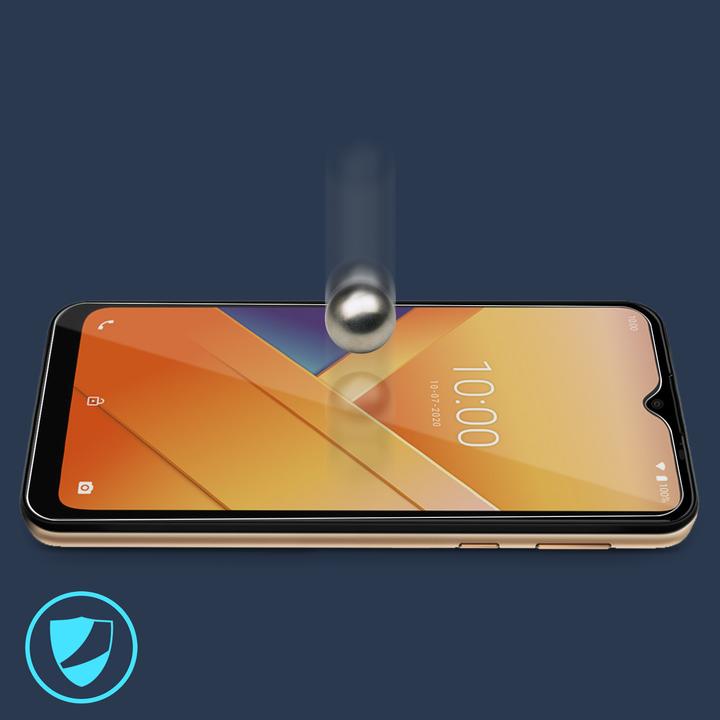 Actual product image Avizar Crystal clear film, glass screen protector (1 Piece, Wiko Y81)