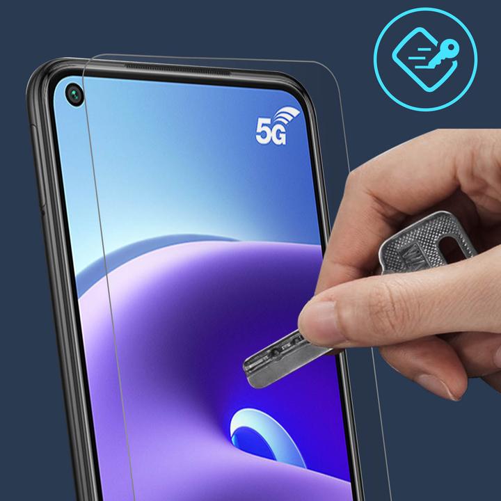 Actual product image Avizar Crystal clear film, glass screen protector (2 Piece, Xiaomi Redmi Note 9T 5G)