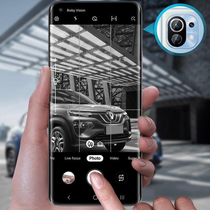 Actual product image 3MK Camera protection glass, camera glass (1 Piece, Xiaomi Mi 11 5G)