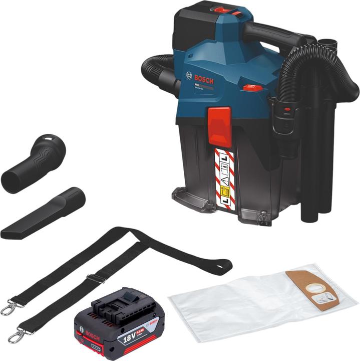 Bosch Professional Bosch GAS 18V-6L S Akku Staubsauger 18 V 6 l Staubklasse L + 1x Akku 4,0 Ah - ohne Ladegerät (Trockensauger)