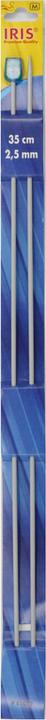Iris Aiguilles à tricoter pour vestes 2.50 mm, 35 cm, aluminium