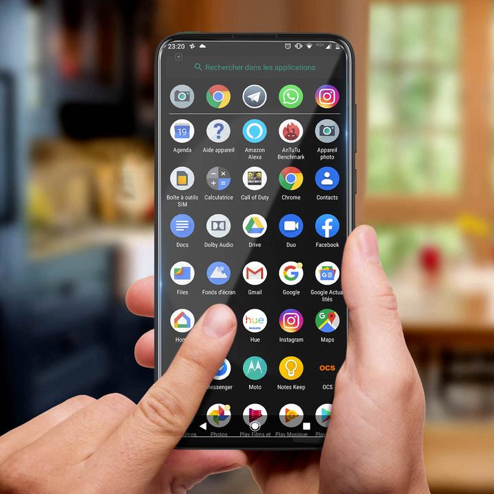 Image du produit Avizar Film clair comme du cristal, protection d'écran en verre (1 pcs, Motorola Moto G8)
