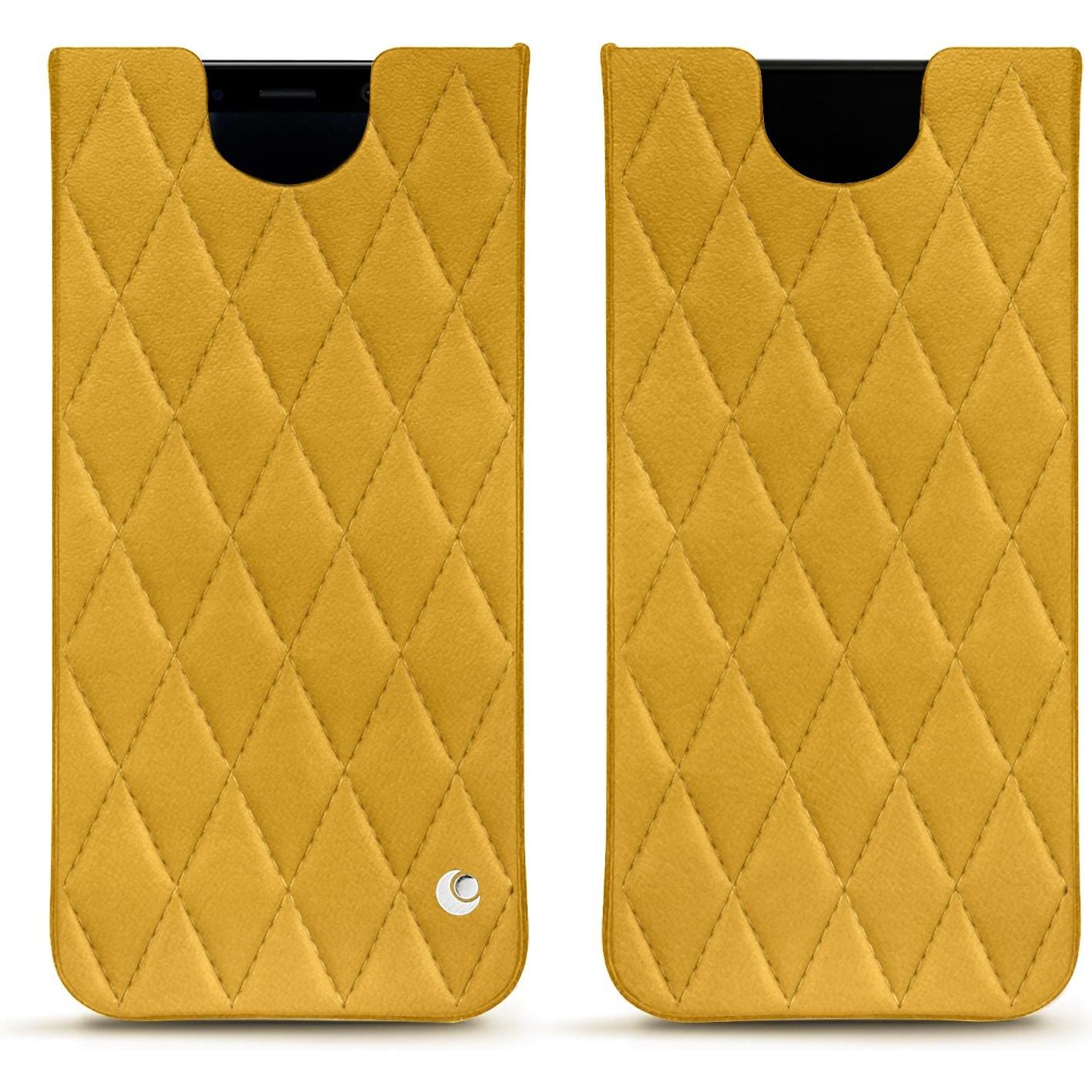 Noreve Lederschutzhülle (Samsung Galaxy S8), Smartphone Hülle, Orange