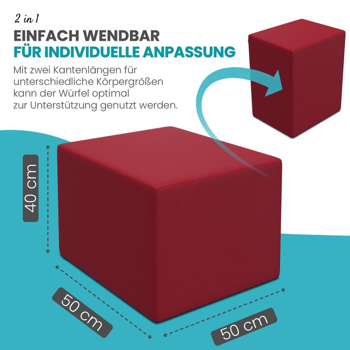 Immagine prodotto Aktivshop Cubo per dischi intervertebrali, cubo di supporto per gradini, letto per gradini con copertura
