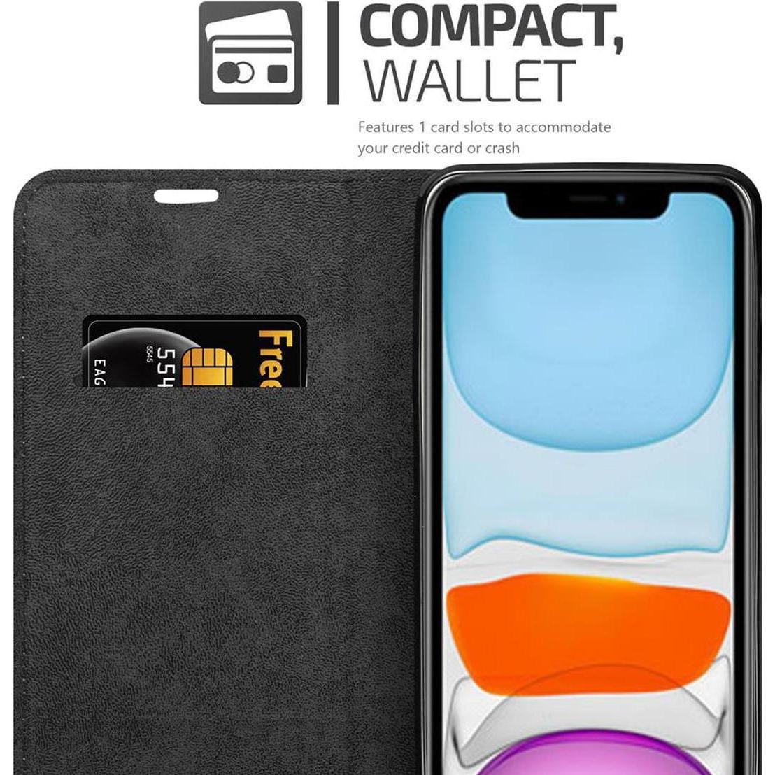 Thumbnail - Cadorabo Book Invisible Magnet Cover (Apple iPhone 12 mini), Smartphone Hülle, Braun